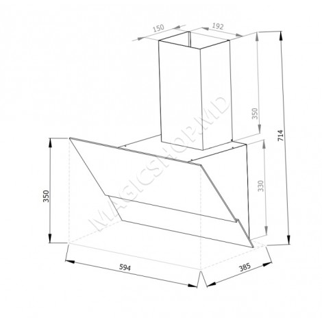 Hota Tornado Backer SLOPE 60 SNRC (800) WH GL 